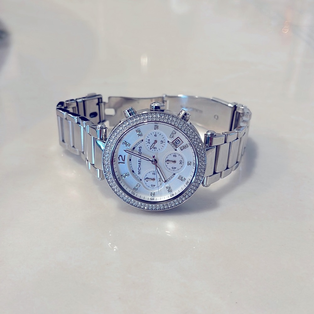 Michael Kors Silver Parker Watch